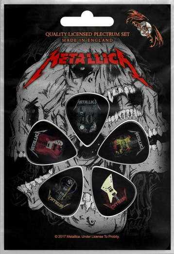 Metallica Plectrum Guitars 5-pack officiële merchandise, Verzamelen, Ophalen of Verzenden, Nieuw