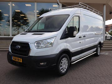 Ford Transit 350 2.0 TDCI 170 PK L3H2 RWD + 3500 KG TREKGEWI, Stof, Gebruikt, Euro 6, Wit