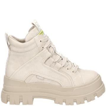 Buffalo Aspha veterboots voor dames in het Beige, Verzenden, Beige, Lage of Enkellaarzen, Nieuw