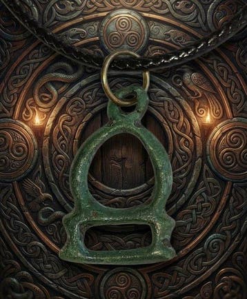 Keltisch Brons Hanger-amulet. In uitstekende staat. (Zonder