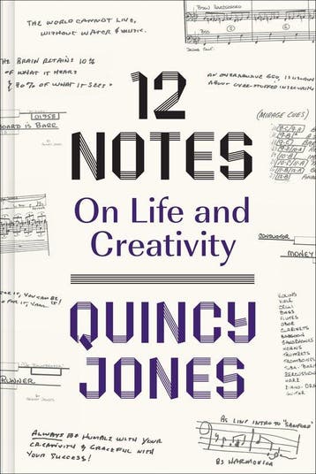 9781419752568 12 Notes: On Life and Creativity, Verzenden, Zo goed als nieuw, Quincy Jones