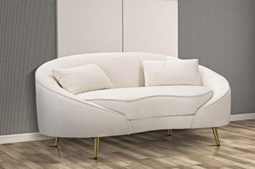 SOFA 2 ZITS OSLO MET KUSSENS CRÈME CM 148X84X68, Ophalen of Verzenden, Nieuw