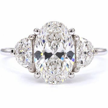 Zonder minimumprijs - Ring - 18 karaat Witgoud - 2.41ct. tw., Nieuw