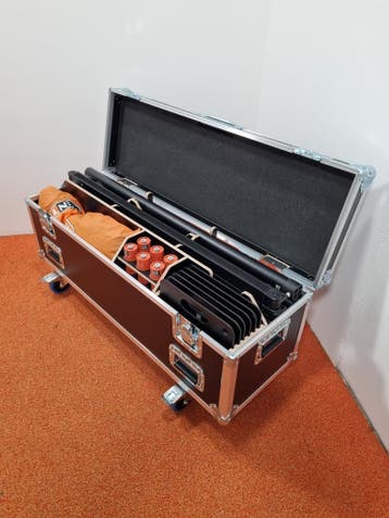 Wentex Pipe & Drape FOH kit 9mtr systeem incl gordijnen, Muziek en Instrumenten, Behuizingen en Koffers, Nieuw