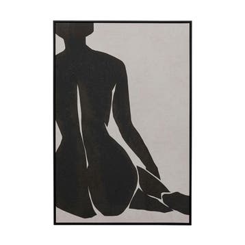 *WOONWINKEL* Kare Design Nude Lady Schilderij Vrouw Beige Zw, Verzenden, Nieuw