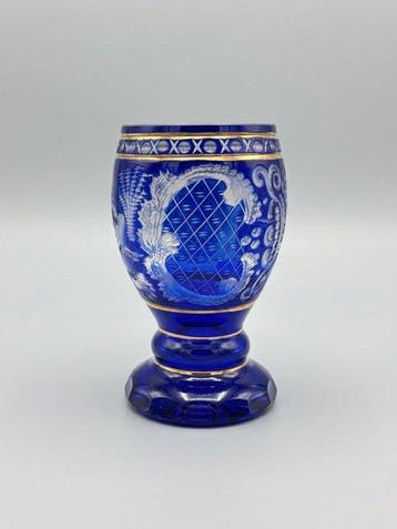 Bokaal - Kristal - Coppa Biedermeier Bohemia
