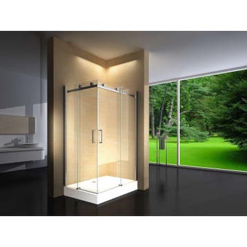 Douchecabine 120X90 Vierkant Vivo HB- Helder Glas - Links, Ophalen of Verzenden, Nieuw