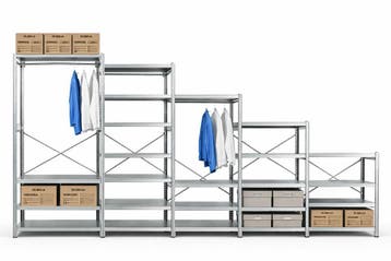 Stellingkast schuine wand op maat gemaakt, Nieuw