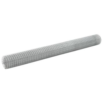 vidaXL Kippengaas 25x1,5 m gegalvaniseerd staal, Verzenden, Nieuw, IJzer, 1 tot 2 meter