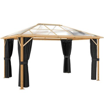 Tuinpaviljoen Ca. 4x3m Aluminium Paviljoen Met Polycarbonaat, Verzenden