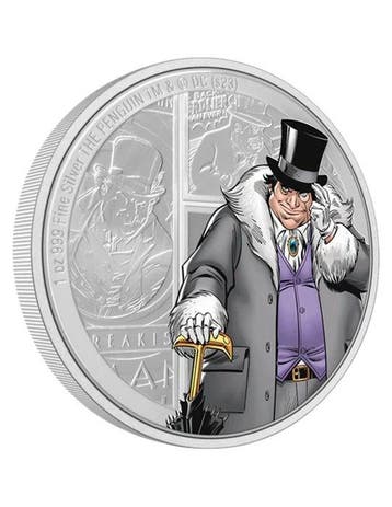 Niue. 2 Dollars 2023 THE PINGUIN DC Villains 1 Oz 1 Oz