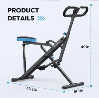 2-in-1 Squat en Roeimachine– Opvouwbaar met LCD en Weerstand, Verzenden, Nieuw