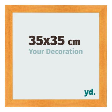 Fotolijst 35x35 cm - Oranje - MDF - Pisa, Verzenden, Nieuw