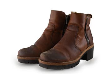 Panama Jack Enkellaarzen in maat 39 Bruin, Kleding | Dames, Bruin, Verzenden, Lage of Enkellaarzen, Zo goed als nieuw