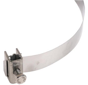 DEHN RVS Buis Klem 25mm Voor 50-300mm Buizen - 106323, Verzenden, Nieuw, Overige typen