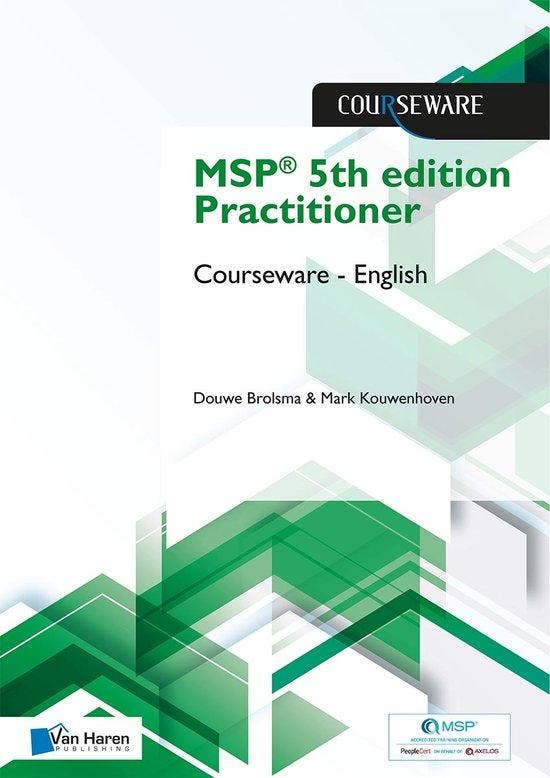 9789401808231 Courseware - MSP 5th edition Practitioner C..., Boeken, Studieboeken en Cursussen, Zo goed als nieuw, Verzenden