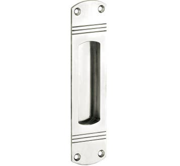 Schuifdeurkom Art-Deco glans nikkel, Verzenden, Nieuw