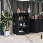 Tuinmeubel Kast Zwart Grenen | Laatste Stuk!, Nieuw, Ophalen of Verzenden, Vrijstaand, Elektrisch