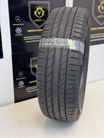 1 stuk 225/60R18 Continental Contisport 5 zomerband, 18 inch, Gebruikt, Band(en), Personenwagen