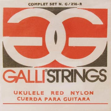 Galli G-216-R Ukulele Snarenset – Red Nylon, Ophalen of Verzenden, Nieuw