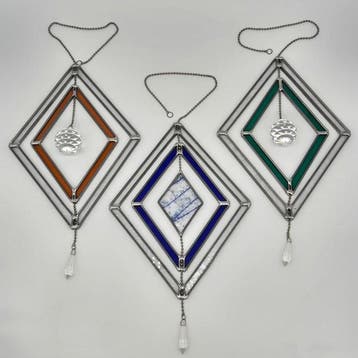 Wanddecoratie - Driedelige set raamhangers – zonneschitter