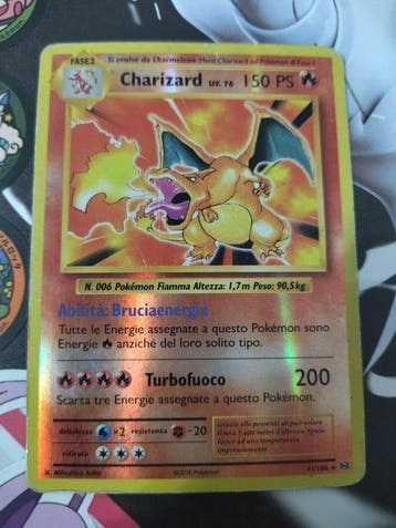 Pokémon - 1 Card - Charizard 11/108 Reverse holo - XY -, Hobby en Vrije tijd, Verzamelkaartspellen | Pokémon, Nieuw