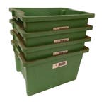 Nestbare Stapelbak, 400x300x220 mm, euronorm, groen pp,, Ophalen of Verzenden, Gebruikt