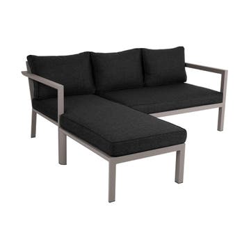 *WOONWINKEL* Brafab Delia Loungebank Buiten Khaki, Verzenden, Nieuw