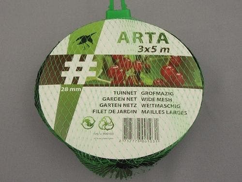 Howitec Tuinnet arta 2x10 m, maas 28x28 mm, zwart, Doe-het-zelf en Verbouw, Overige Doe-het-zelf en Verbouw, Nieuw, Verzenden
