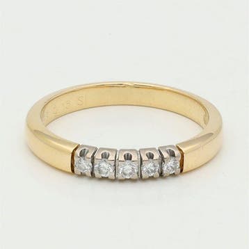 Ring - 18 karaat Geel goud, Sieraden, Tassen en Uiterlijk, Nieuw