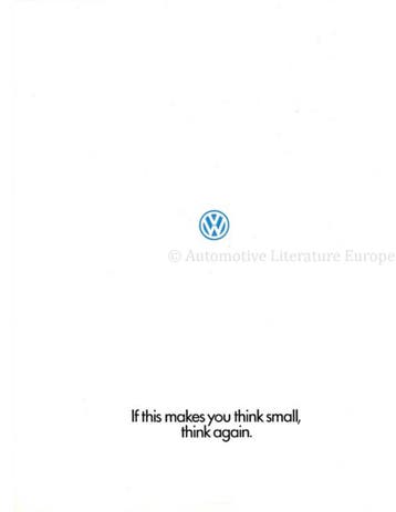 1987 VOLKSWAGEN PROGRAMMA BROCHURE ENGELS (USA), Nieuw, Volkswagen, Author