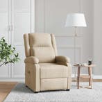 vidaXL Massagestoel stof crèmekleurig, Verzenden, Nieuw