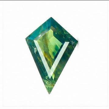 Zonder minimumprijs - 1 pcs Groen, Blauw Saffier - 1.06 ct -, Sieraden, Tassen en Uiterlijk, Nieuw