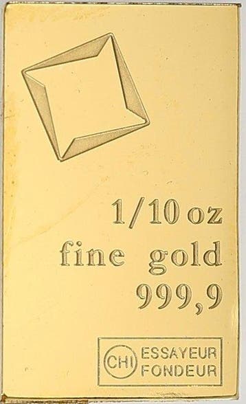 3 gram - Goud .999 - Valcambi, Switzerland, Postzegels en Munten, Edelmetalen en Baren