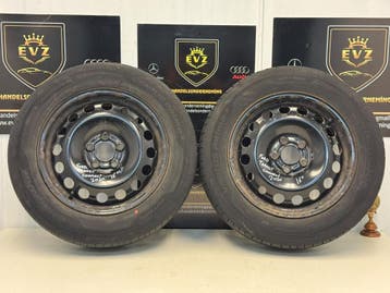 2 stuks 205/60R16inch Ford Transit Connect 2020 staal velgen, Gebruikt, 16 inch, Banden en Velgen, 205 mm
