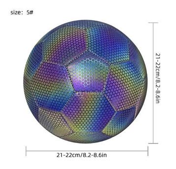 Reflecterende Voetbal Maat 5 – Lichtgevende Trainingsbal, Sport en Fitness, Voetbal, Verzenden, Nieuw