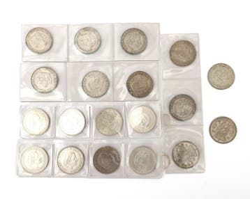 19 zilveren munten, rijksdaalders, Koningin Juliana