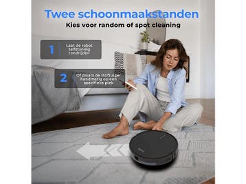 DENVER RVC115 - Robotstofzuiger - 1300 Pa - Zwart, Witgoed en Apparatuur, Verzenden, Nieuw