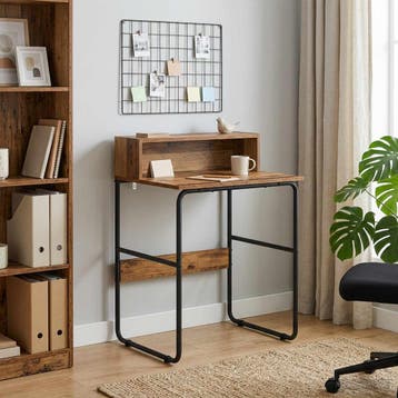vidaXL Bureau met opbergruimte Oud hout 60 x 50 x 91 cm, Huis en Inrichting, Bureaus, Verzenden, Nieuw