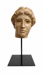 Figuur - Hoofd van Athena, marmerpoeder
