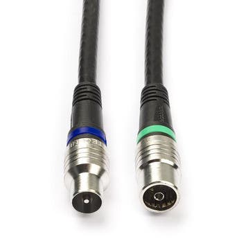Coax kabel - Technetix - 1.5 meter (Digitaal, Zwart), Verzenden, Nieuw