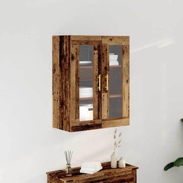 vidaXL Wandkast Oud Hout 69,5 x 34 x 90 cm Bewerkt hout, Minder dan 50 cm, Verzenden, Nieuw, Minder dan 100 cm
