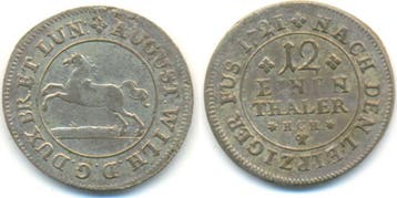 1/12 taler, daalder 1721 Hch Braunschweig Wolfenbuettel:..., Verzenden
