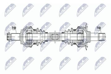 Aandrijfas rechts achter - BMW 5-Serie (F07) / 6-Serie ..., Verzenden, Nieuw