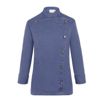GGM Gastro | KARLOWSKY | Dames Koksjas Jeans Stijl - Vintage, Verzenden, Nieuw, Blauw, Overige typen