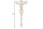Barokke wandconsole SCALA 80cm goud metalen wandplank, Ophalen of Verzenden, Nieuw