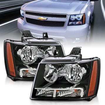 ANZO 2007-2014 Chevrolet Tahoe/Suburban Crystal Headlights, Auto-onderdelen, Verlichting, Ophalen of Verzenden, Nieuw