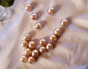 25 x Transparante DQ Glasparel – 8 mm – Kleur Antique, Ophalen of Verzenden, Nieuw, Kraal