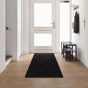 vidaXL Tapijt Loper Zwart 80 x 500 cm 100% Polypropylene, Huis en Inrichting, Verzenden, Nieuw, Zwart