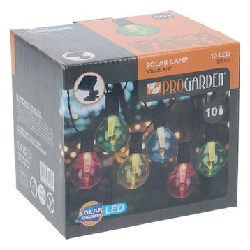 Solar lichtsnoer | ProGarden | 4.7 meter (10 leds, Gekleurd), Verzenden, Nieuw